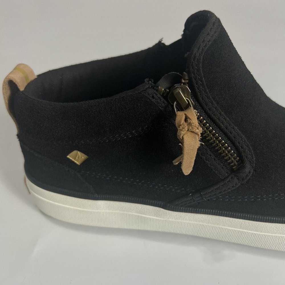 Sperry STS86853 Women's Crest Lug Side Zip Suede Chukka Shoes Black Size… - Picture 13 of 15